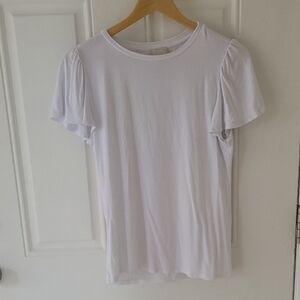 Industry White Butterfly sleeve Women's Top